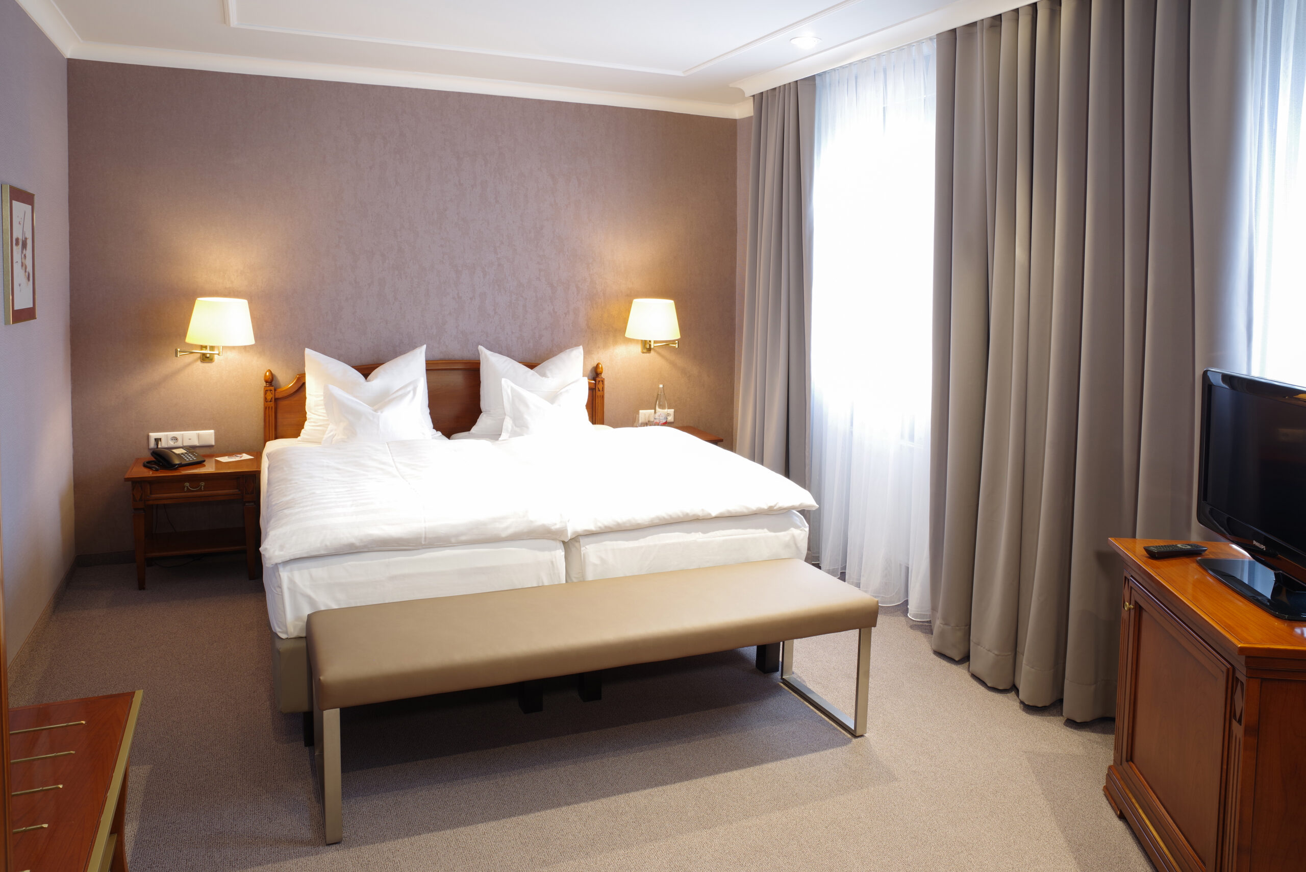 Suite Doppelbett Hotel Stadt Coburg